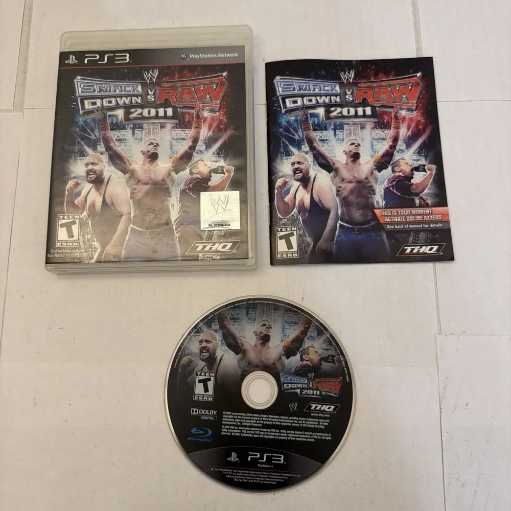 WWE SmackDown vs. Raw 2011 PlayStation 3 PS3 Complete With Manual CIB